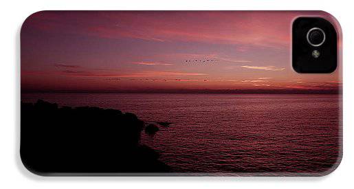 Flock Of Birds Against The Sunset - Phone Case - Enet Images