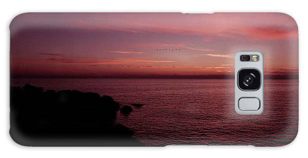Flock Of Birds Against The Sunset - Phone Case - Enet Images