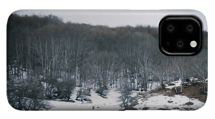 Forest Trees In Winter  - Phone Case - Enet Images