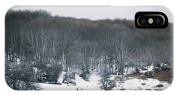 Forest Trees In Winter  - Phone Case - Enet Images