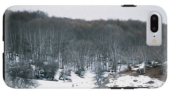 Forest Trees In Winter  - Phone Case - Enet Images