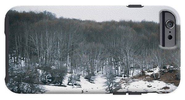 Forest Trees In Winter  - Phone Case - Enet Images