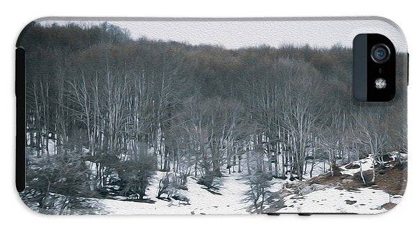 Forest Trees In Winter  - Phone Case - Enet Images