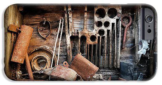 Old Tools In The Olive Grove - Phone Case - Enet Images