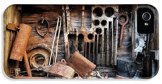 Old Tools In The Olive Grove - Phone Case - Enet Images