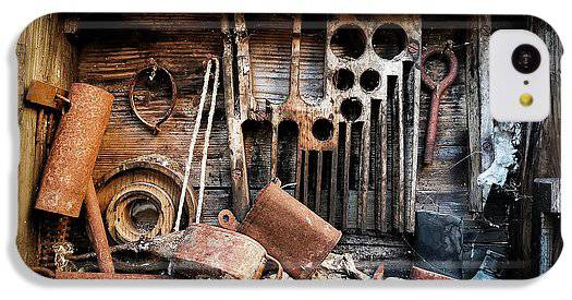 Old Tools In The Olive Grove - Phone Case - Enet Images