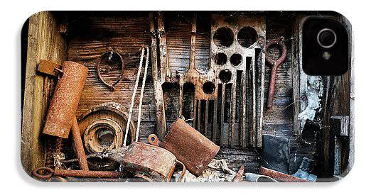 Old Tools In The Olive Grove - Phone Case - Enet Images