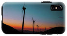 Wind Tourbines Against The Colorful Sunset Oil Effect - Phone Case - Enet Images