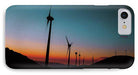 Wind Tourbines Against The Colorful Sunset Oil Effect - Phone Case - Enet Images