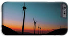 Wind Tourbines Against The Colorful Sunset Oil Effect - Phone Case - Enet Images