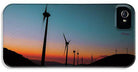 Wind Tourbines Against The Colorful Sunset Oil Effect - Phone Case - Enet Images