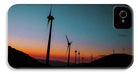 Wind Tourbines Against The Colorful Sunset Oil Effect - Phone Case - Enet Images