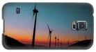 Wind Tourbines Against The Colorful Sunset Oil Effect - Phone Case - Enet Images