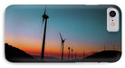 Wind Tourbines Against The Colorful Sunset - Phone Case - Enet Images