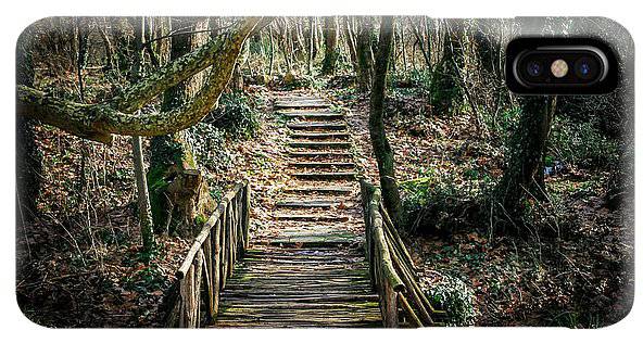 Wooden Path In The Forest - Phone Case - Enet Images