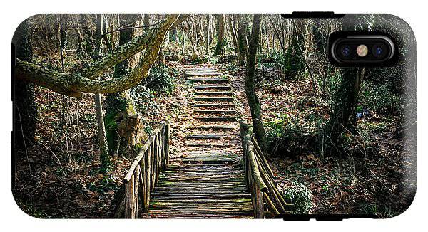 Wooden Path In The Forest - Phone Case - Enet Images