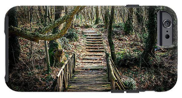 Wooden Path In The Forest - Phone Case - Enet Images