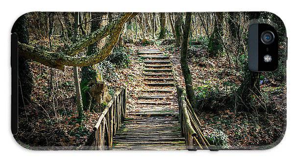 Wooden Path In The Forest - Phone Case - Enet Images