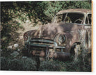 Old Car - Wood Print - Enet Images