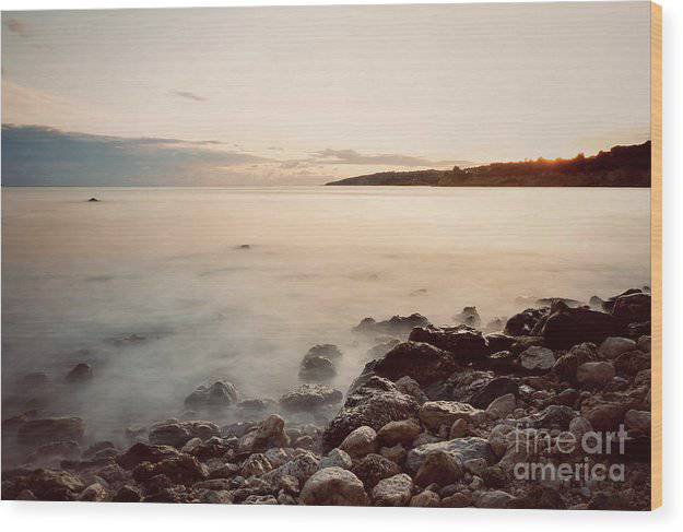 Rocky beach - Wood Print - Enet Images