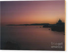 Sunset at the lighthouse - Wood Print - Enet Images