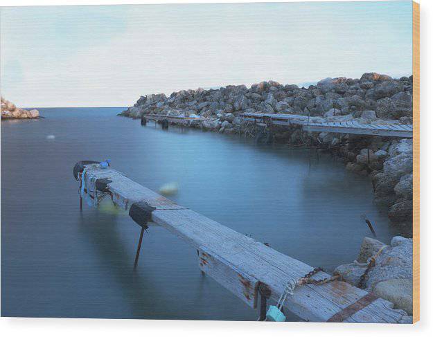 Wooden Jetty - Wood Print - Enet Images