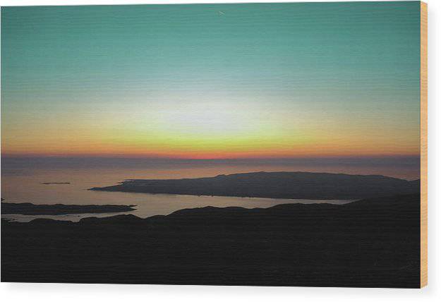 Colorful sunset on earth - Wood Print - Enet Images