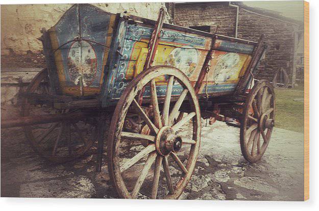 Old Wagon - Wood Print - Enet Images