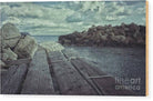 Old wooden jetty - Wood Print - Enet Images