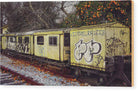 Old Yellow Train - Wood Print - Enet Images