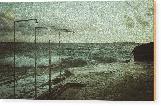 Showers On The Beach - Wood Print - Enet Images