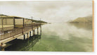 Moody colors at the dock - Wood Print - Enet Images