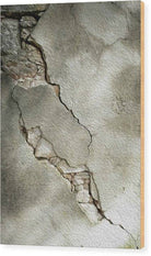 Crack On Wall Oil Effect - Wood Print - Enet Images