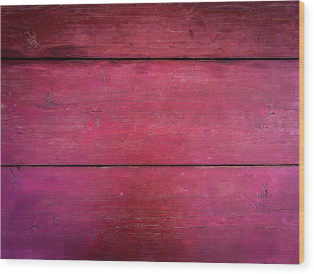 Wooden Surtface Red - Wood Print - Enet Images