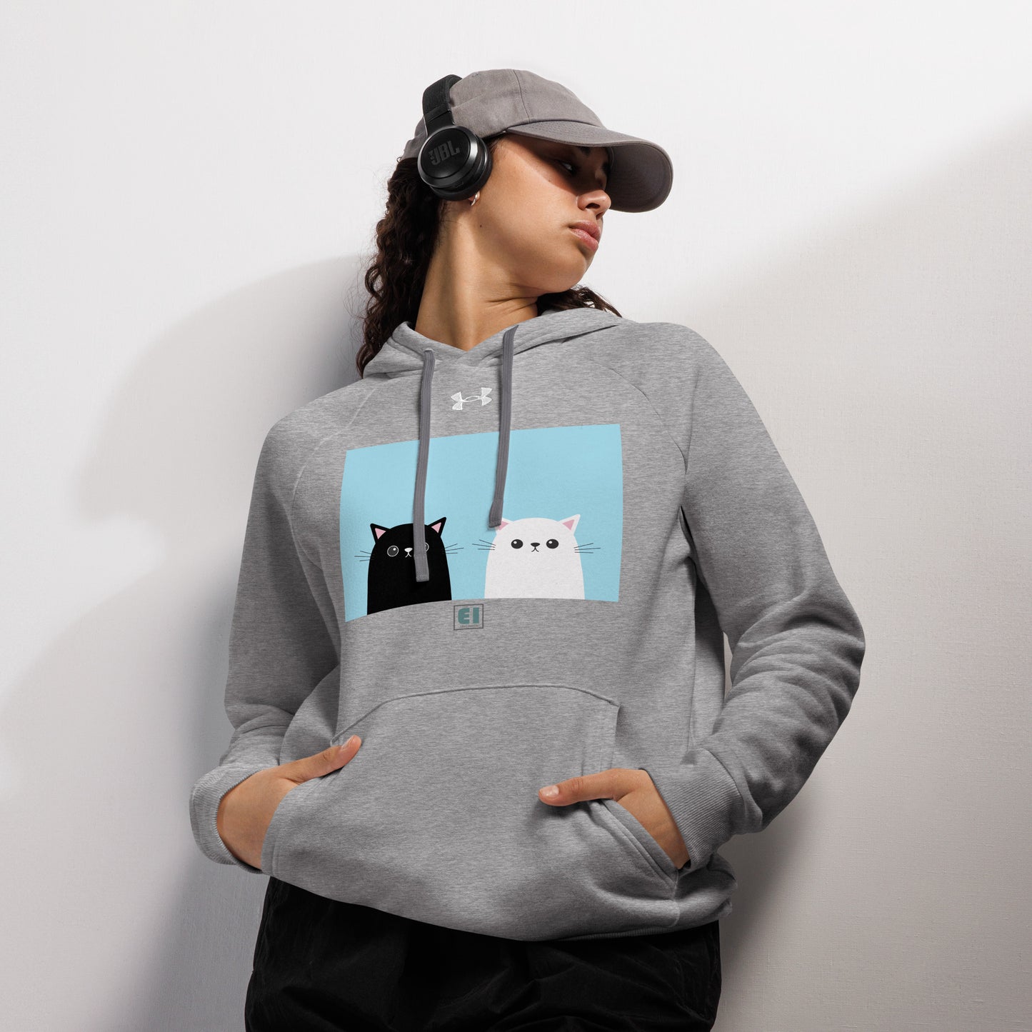 Under Armour® hoodie/Two-Funny-Cats