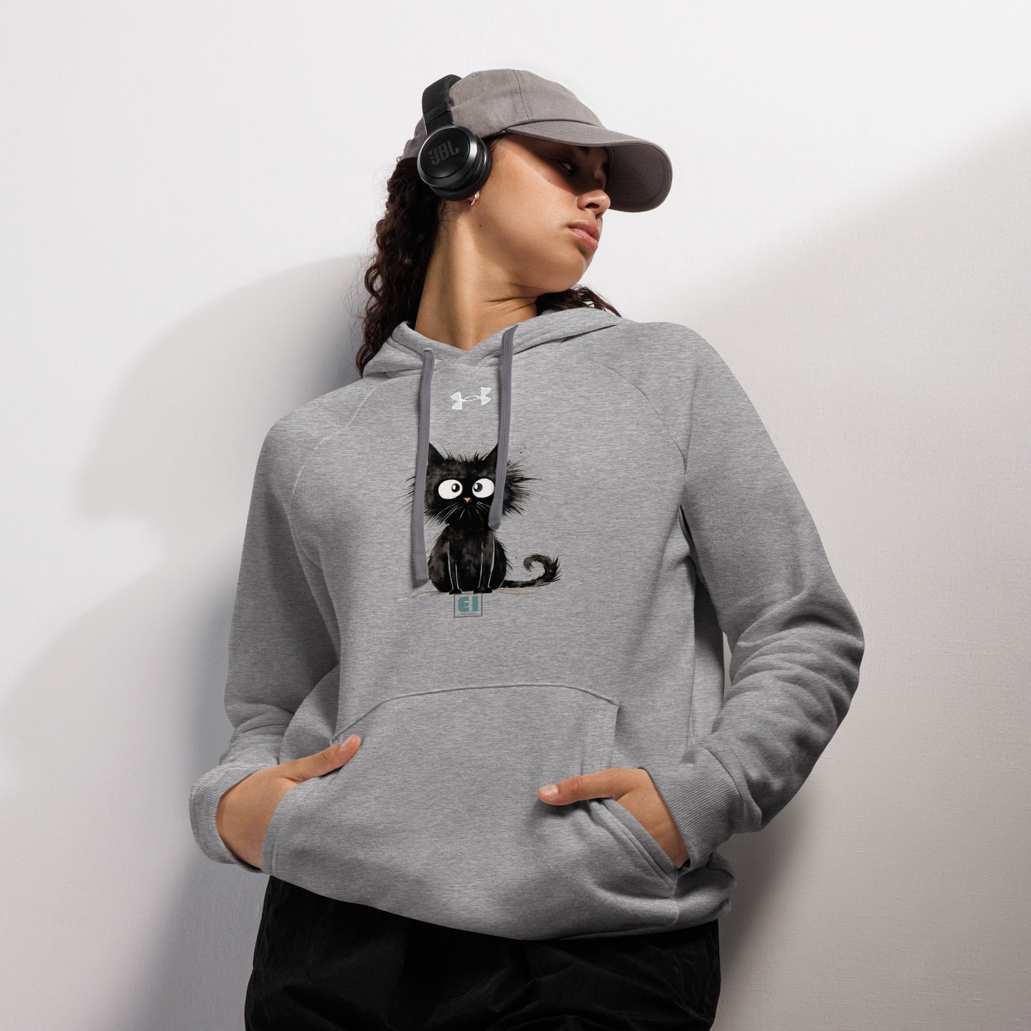 Under Armour® hoodie/Funny-Black-Cat