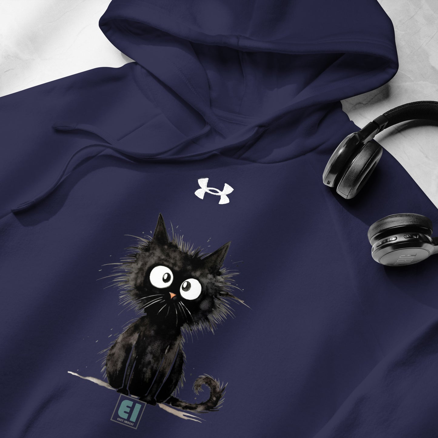 Under Armour® hoodie/Funny-Black-Cat