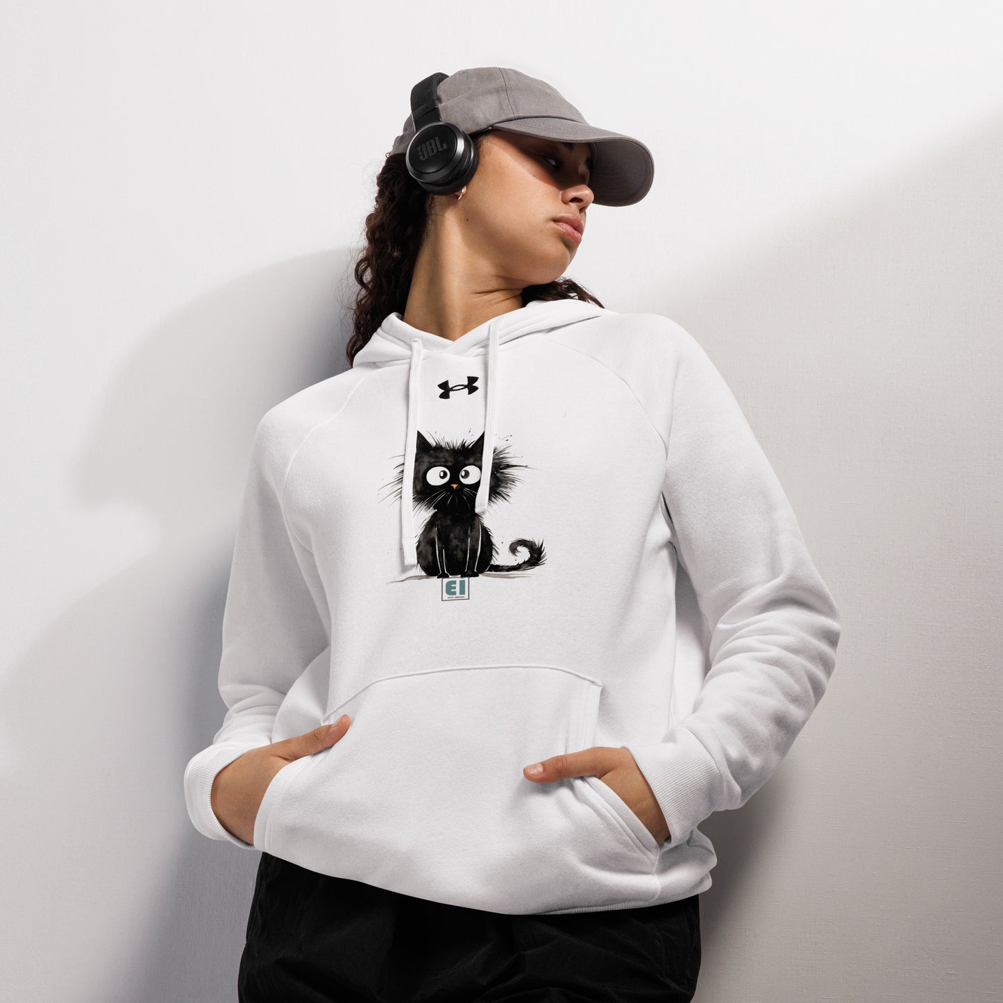 Under Armour® hoodie/Funny-Black-Cat