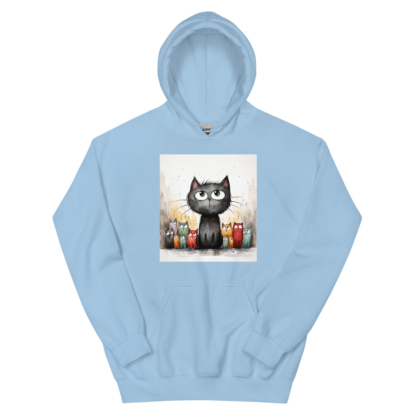 Unisex Hoodie/Handsketched-Cats