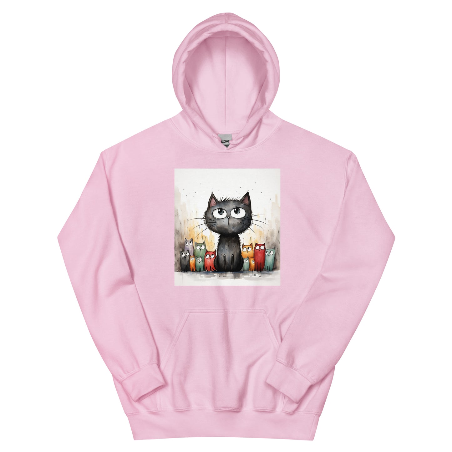 Unisex Hoodie/Handsketched-Cats