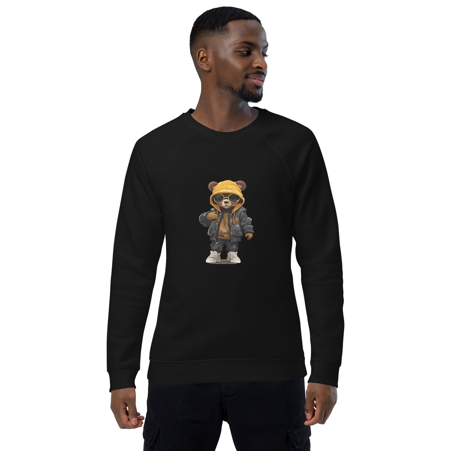 Unisex organic sweatshirt/Teddy-Bear-Hip-Hop