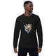 Unisex organic sweatshirt/Cat-Jumping - Enet Images