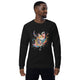 Unisex organic sweatshirt/Colorful-Splash-Cat - Enet Images