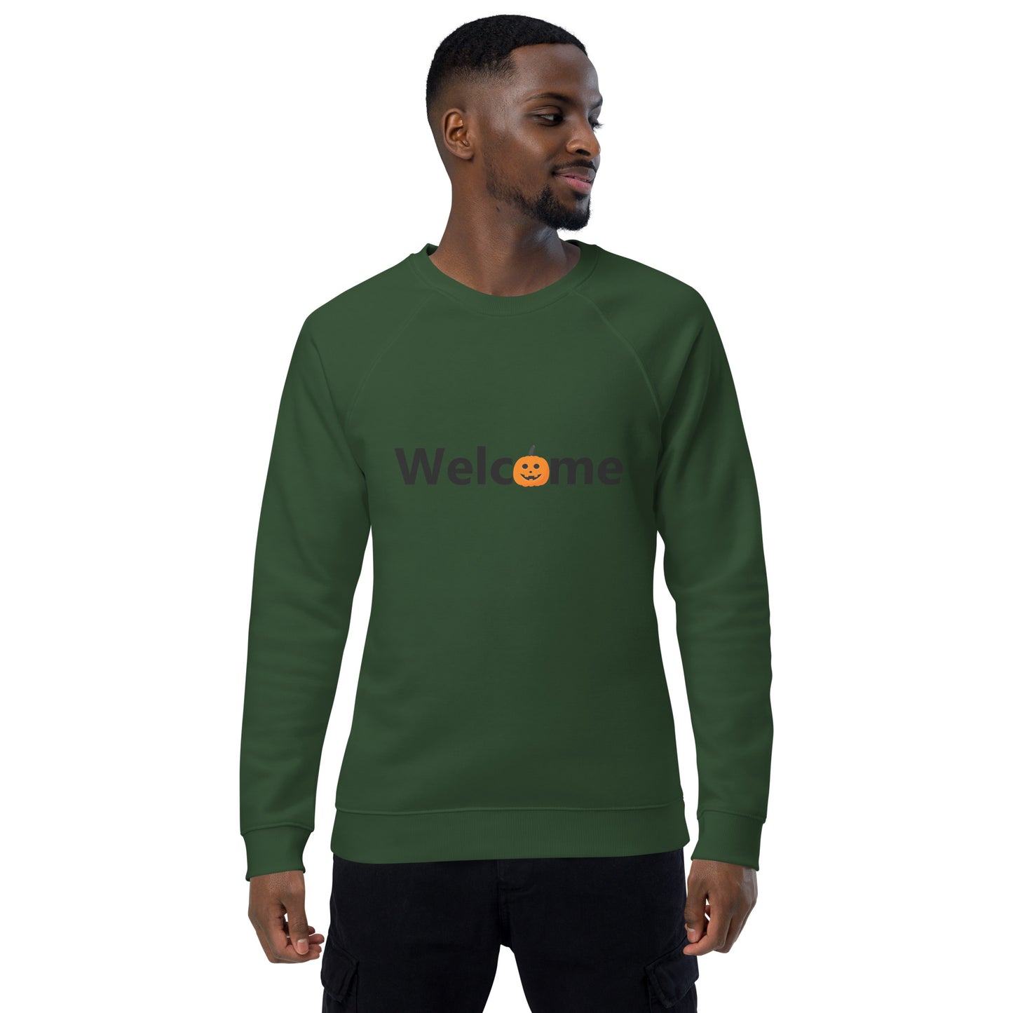 Unisex Organic Sweatshirt/Welcome-Halloween