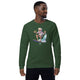 Unisex organic sweatshirt/Grandpa-Surfin - Enet Images