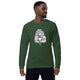 Unisex organic sweatshirt/Cat-Having-Coffee - Enet Images