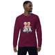Unisex organic sweatshirt/Grandparents-Driving-Vespa - Enet Images