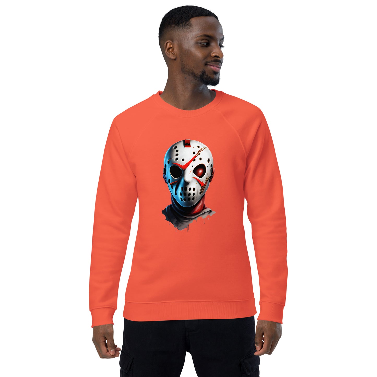 Unisex Organic Sweatshirt/Friday-13th-Mask