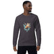 Unisex organic sweatshirt/Cat-Jumping - Enet Images