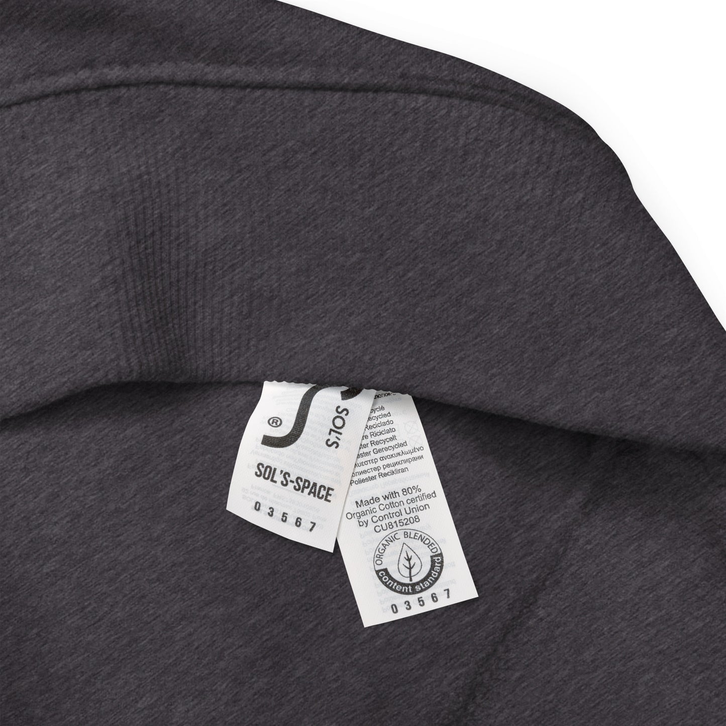 Unisex organic sweatshirt/Coloful-Elephant
